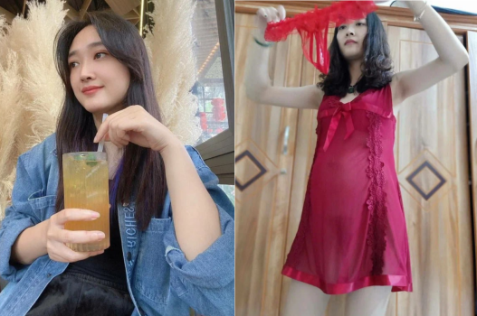 Vợ dâm thích mặc lọt khe để chồng thèm thuồng